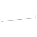 gardinstænger 2 stk. 90-135 cm aluminium hvid og sølvfarvet