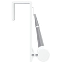 gardinstænger 2 stk. 90-135 cm aluminium hvid og sølvfarvet