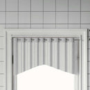 gardinstænger 2 stk. 90-135 cm aluminium hvid og sølvfarvet