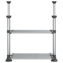 køkkenhylde 50x25(50-70) cm aluminium