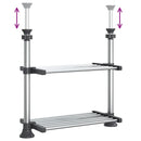 køkkenhylde 50x25(50-70) cm aluminium