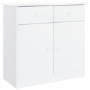 højskab ALTA 77x35x165 cm massivt fyrretræ hvid