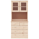 skænk ALTA 77x35x165 cm massivt fyrretræ