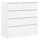 højskab ALTA 77x35x165 cm massivt fyrretræ hvid