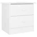 sengebord ALTA 41x35x41 cm massivt fyrretræ hvid