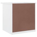 sengebord ALTA 41x35x41 cm massivt fyrretræ hvid