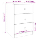 sengebord ALTA 41x35x55,5 cm massivt fyrretræ