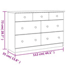 kommode ALTA 112x35x73 cm massivt fyrretræ