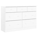 kommode ALTA 112x35x73 cm massivt fyrretræ hvid