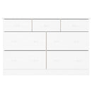 kommode ALTA 112x35x73 cm massivt fyrretræ hvid