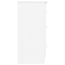 kommode ALTA 112x35x73 cm massivt fyrretræ hvid
