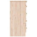 kommode ALTA 77x35x73 cm massivt fyrretræ