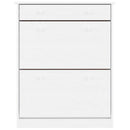 skoskab ALTA 77x35x96 cm massivt fyrretræ hvid