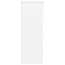 skoskab ALTA 77x35x96 cm massivt fyrretræ hvid