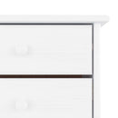 skoskab ALTA 77x35x96 cm massivt fyrretræ hvid