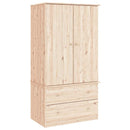 klædeskab ALTA 90x55x170 cm massivt fyrretræ