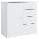 skænk ALTA 77x35x73 cm massivt fyrretræ hvid