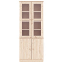 vitrineskab ALTA 77x35x186,5 cm massivt fyrretræ