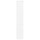 vitrineskab ALTA 77x35x186,5 massivt fyrretræ hvid