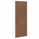 bogreol med skufferALTA 77x35x186,5 cm massivt fyrretræ hvid