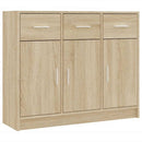 skænk 91x28x75 cm konstrueret træ sonoma-eg