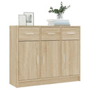 skænk 91x28x75 cm konstrueret træ sonoma-eg