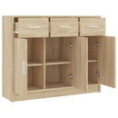 skænk 91x28x75 cm konstrueret træ sonoma-eg
