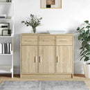 skænk 91x28x75 cm konstrueret træ sonoma-eg