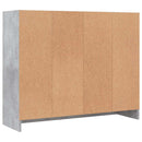 skænk 91x28x75 cm konstrueret træ betongrå