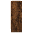 skab 91x28x75 cm konstrueret træ røget egetræsfarve