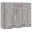 skab 91x28x75 cm konstrueret træ grå sonoma-eg