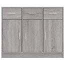 skab 91x28x75 cm konstrueret træ grå sonoma-eg