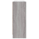 skab 91x28x75 cm konstrueret træ grå sonoma-eg