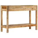 konsolbord med 2 skuffer 110x35x75 cm massivt mangotræ