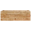konsolbord med 2 skuffer 110x35x75 cm massivt mangotræ