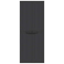 haveskab 65x37x165 cm PP sort