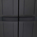 haveskab 65x37x165 cm PP sort