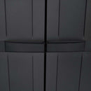 haveskab 65x37x165 cm PP sort