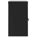 arkivskab 90x40x70 cm stål sort