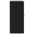 arkivskab 90x40x90 cm stål sort