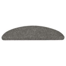 selvklæbende trappemåtter 10 stk. 56x17x3 cm grå