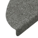 selvklæbende trappemåtter 10 stk. 56x17x3 cm grå