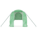 drivhus med stålstel 12 m² 6x2x2 m grøn