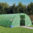 drivhus med stålstel 40 m² 10x4x2 m grøn