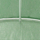 drivhus med stålstel 60 m² 12x5x2,3 m grøn