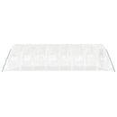 drivhus med stålstel 40 m² 8x5x2,3 m hvid