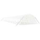 drivhus med stålstel 120 m² 24x5x2,3 m hvid