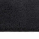 Shaggy tæppe sort 240x305 cm polyester