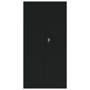 arkivskab 90x40x220 cm stål sort