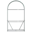 brændestativ 120x45x210 cm galvaniseret stål grøn